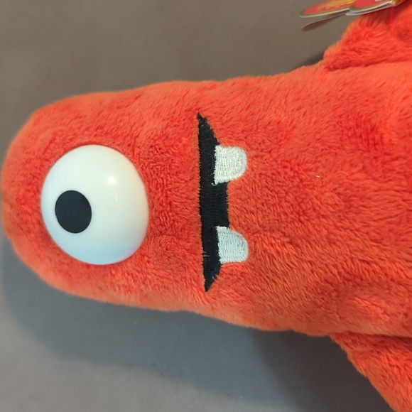 2011 Ty Beanie Babies Yo Gabba Gabba Muno Plush Red Cyclops  Hang And Tush Tags - Picture 2 of 10